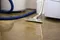 Water damage in the house being dried out